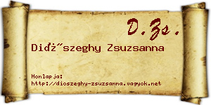 Diószeghy Zsuzsanna névjegykártya