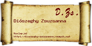 Diószeghy Zsuzsanna névjegykártya
